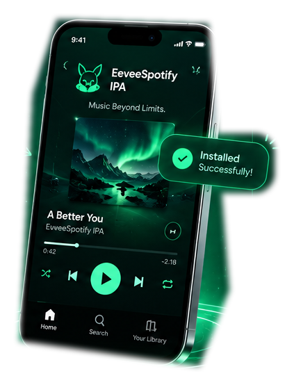 EeveeSpotify IPA installed on iPhone
